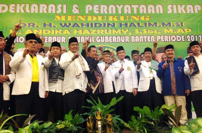 Ribuan Jawara Deklarasi Dukung WH-Andika