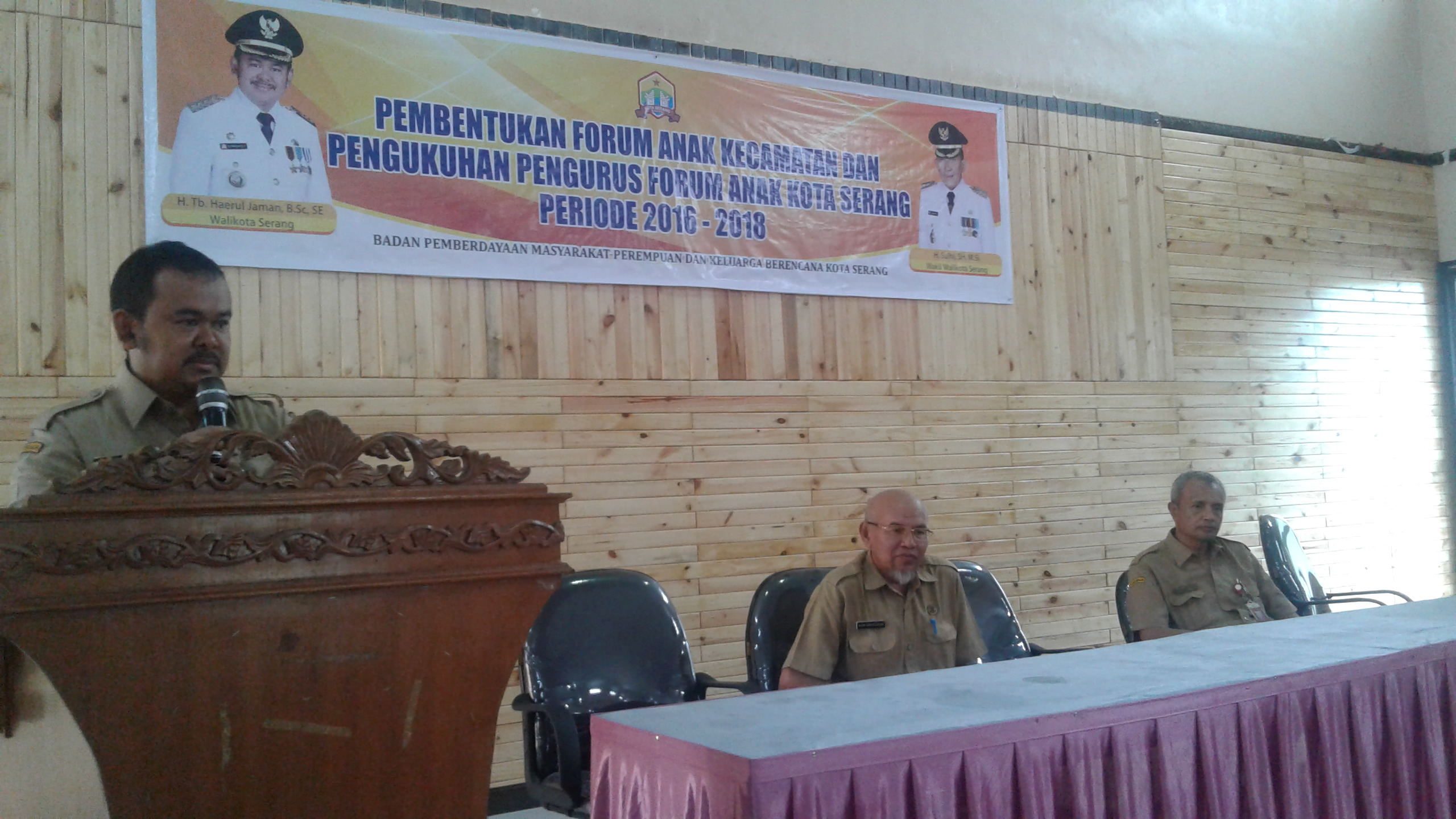 Wujudkan Kota Layak Anak, Pemkot Serang Kukuhkan Forum Anak