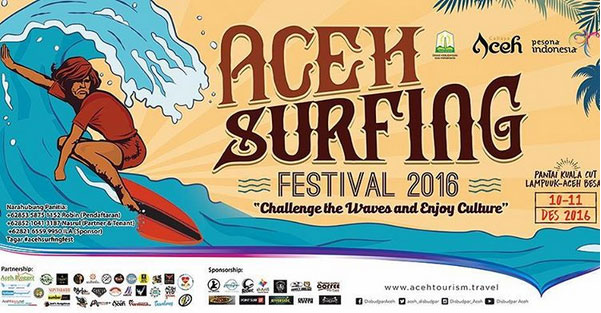 Aceh Surfing Festival 2016 Bakal Digelar di Pantai Kuala Cut Lampuuk