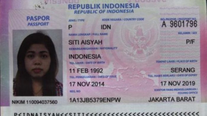 Nih Paspor Tersangka Pembunuhan Saudara Presiden Korut Asal Serang
