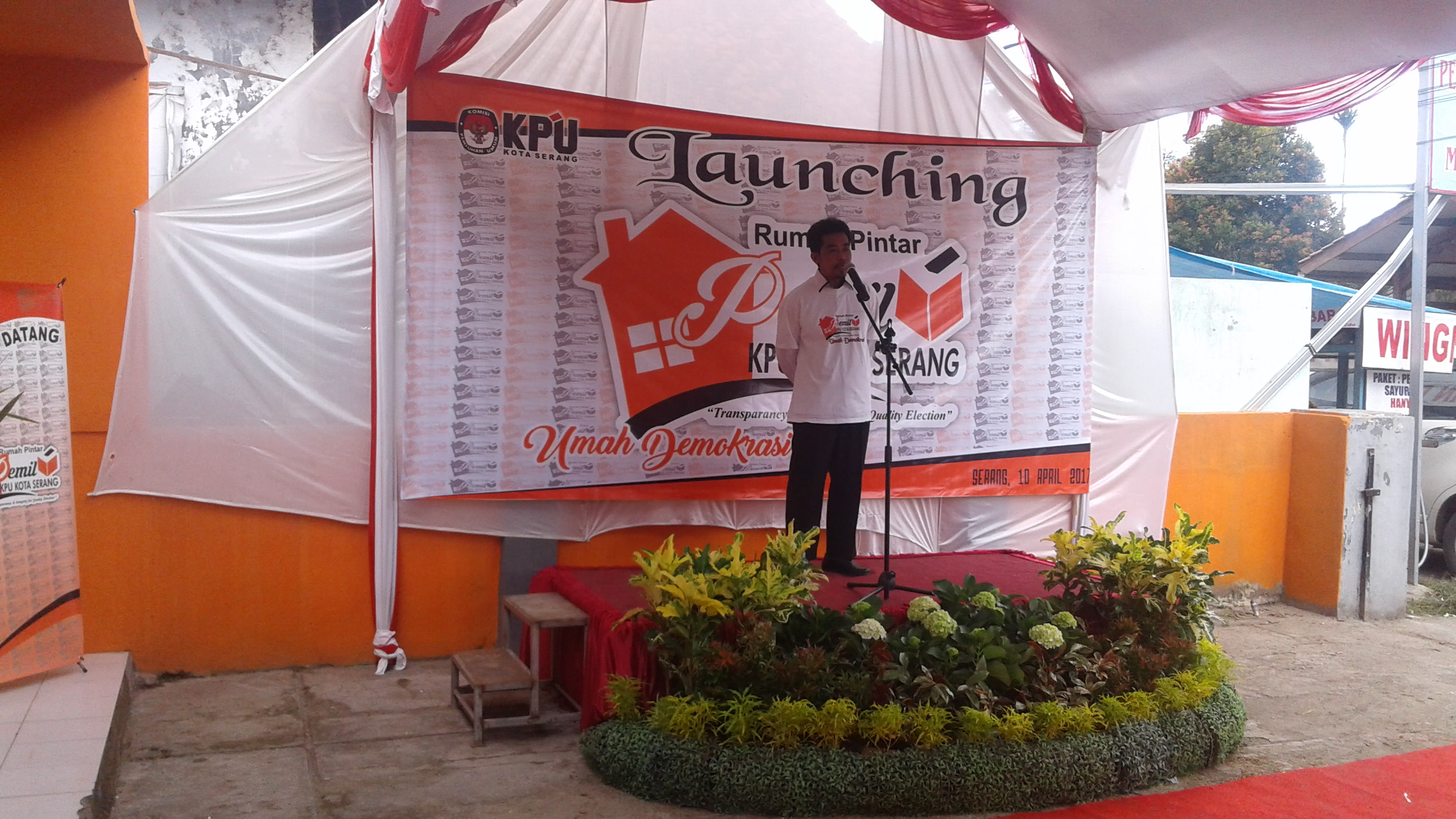 Launching Rumah Pintar Pemilu, KPU Kota Serang Imbau Masyarakat Sadar Demokrasi