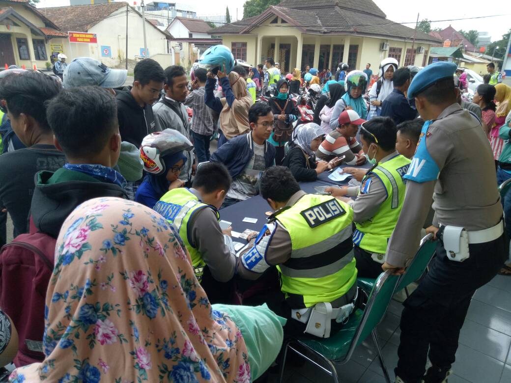 Selama 14 Hari Polres Serang Razia 2.098 Kendaraan Bermotor