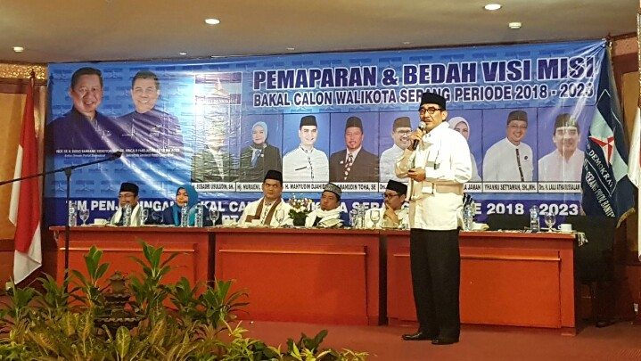 Sampaikan Visi Misi, Lalu Mengaku Siap Majukan Kota Serang