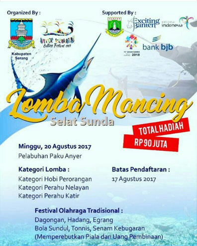 Lomba Mancing Selat Sunda, Ada Hadiah Puluhan Juta Rupiah