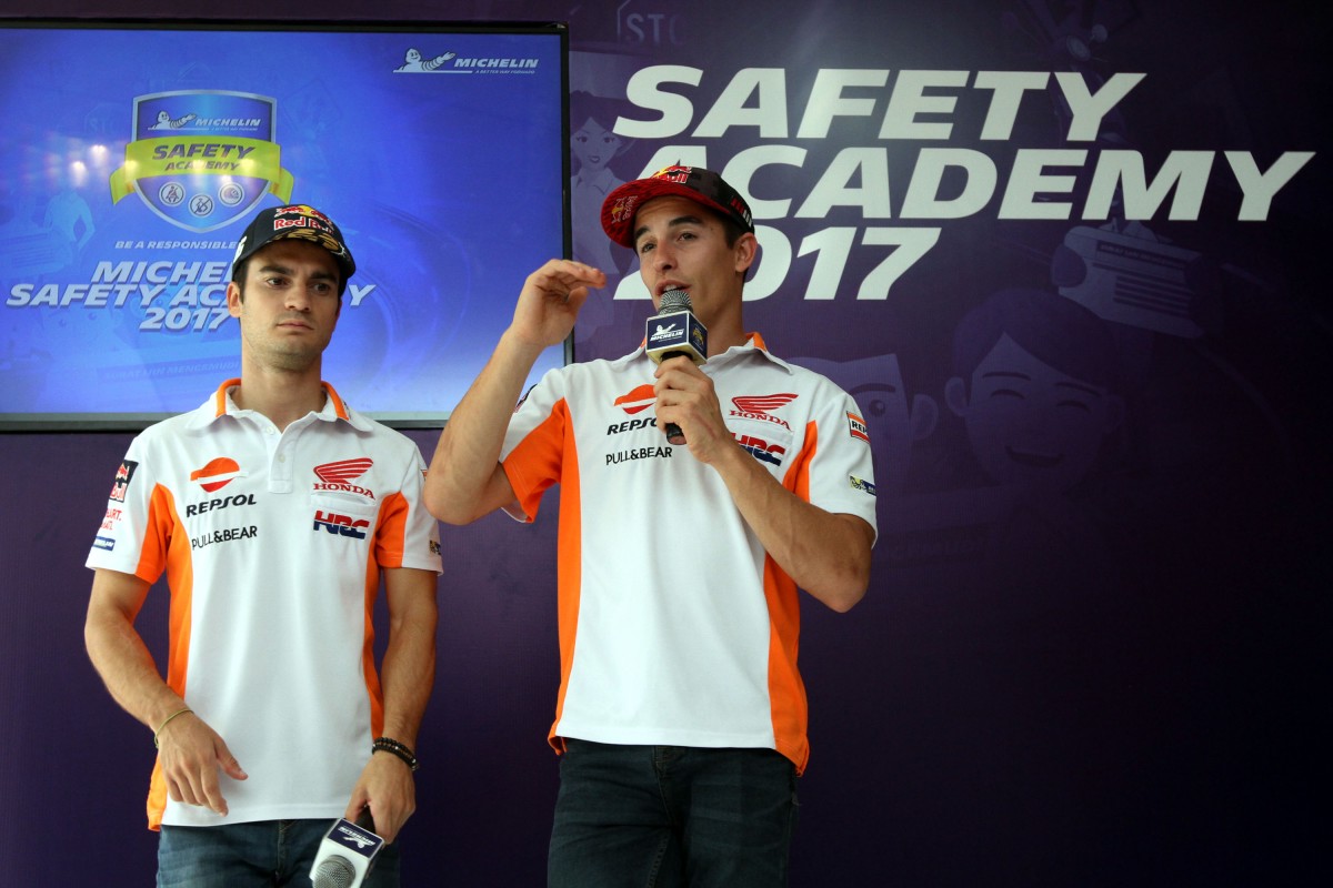 Marquez dan Pedrosa Kampanye Berkendara Aman di BSD