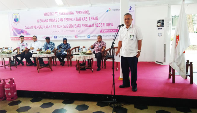 Bersinergi dengan Pemkab Lebak, Pertamina Sosialisasikan Bright Gas 5,5 Kilogram