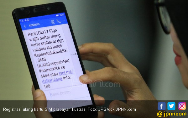 Registrasi SIM Card, Satu Orang Bisa Daftarkan 3 Nomor Telepon