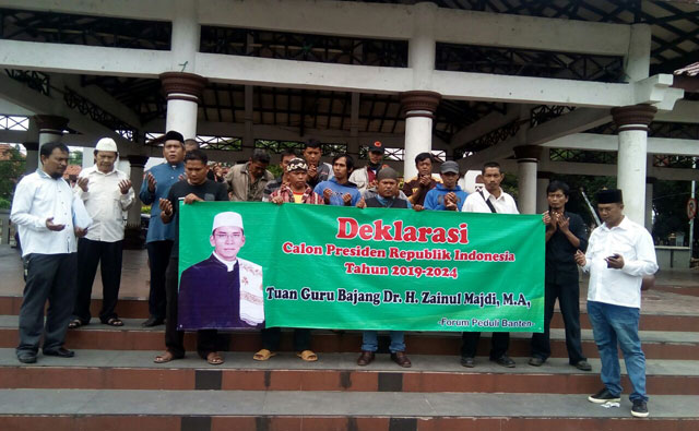 Gubernur NTB Didukung Warga Banten Maju di Pilpres 2019