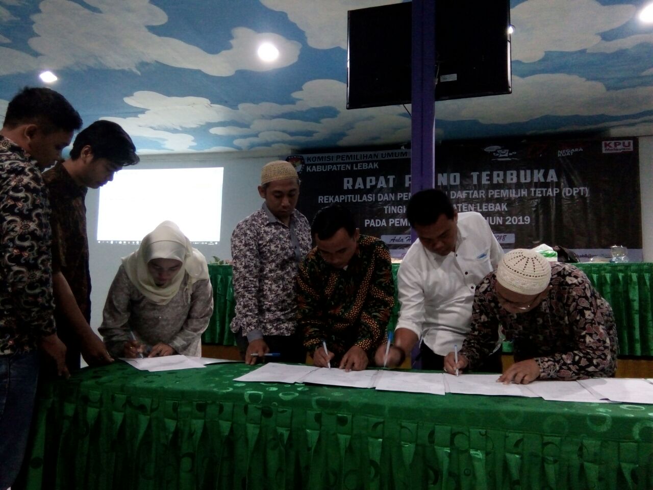 DPT di Lebak 941.789 Orang, Terbanyak Laki-laki