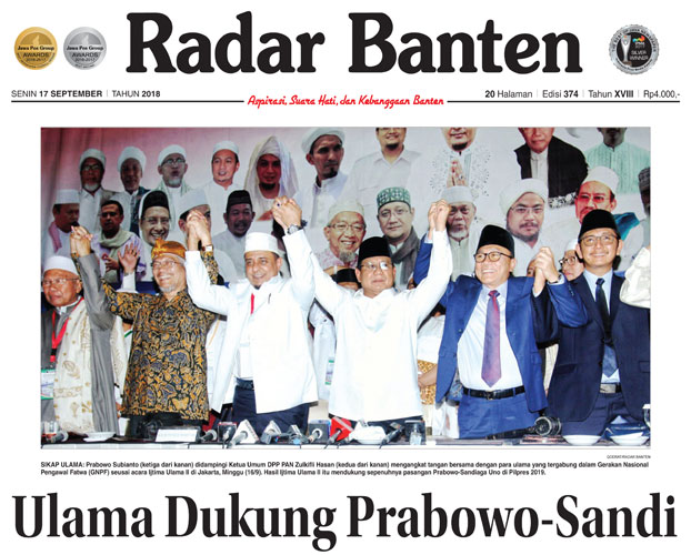 e-Paper Radar Banten, Senin 17 September 2018