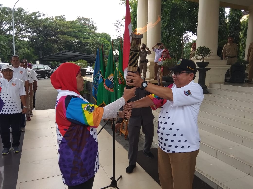 29 Kecamatan Bakal Disinggahi Kirab Obor Porprov V Banten