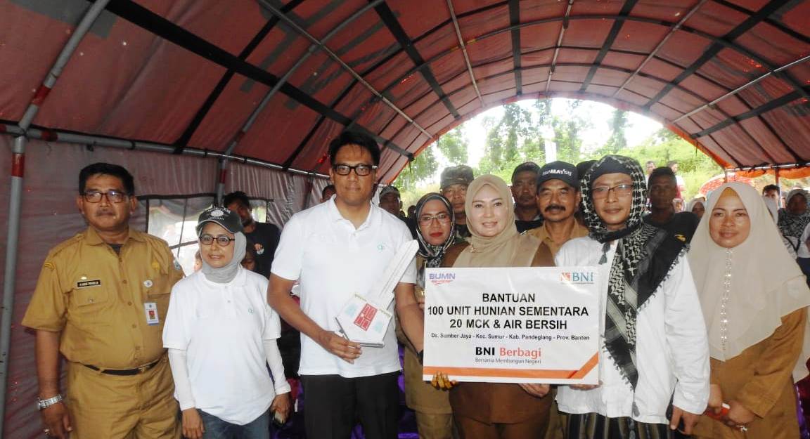 100 Hunian Sementara dari BNI Siap Dihuni