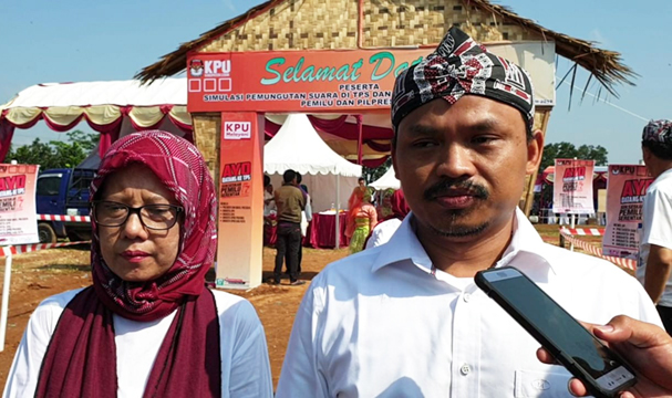 KPU Lebak Simulasi Pemungutan dan Penghitungan Suara di TPS