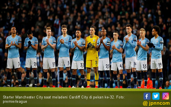 Tekuk Cardiff City, Manchester City Gusur Liverpool di Puncak Klasemen