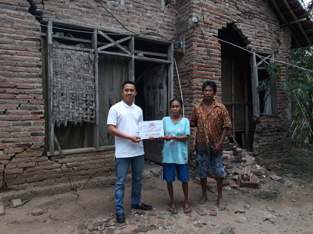 Gapensi Lebak Bantu Pembangunan Rumah Warga Miskin