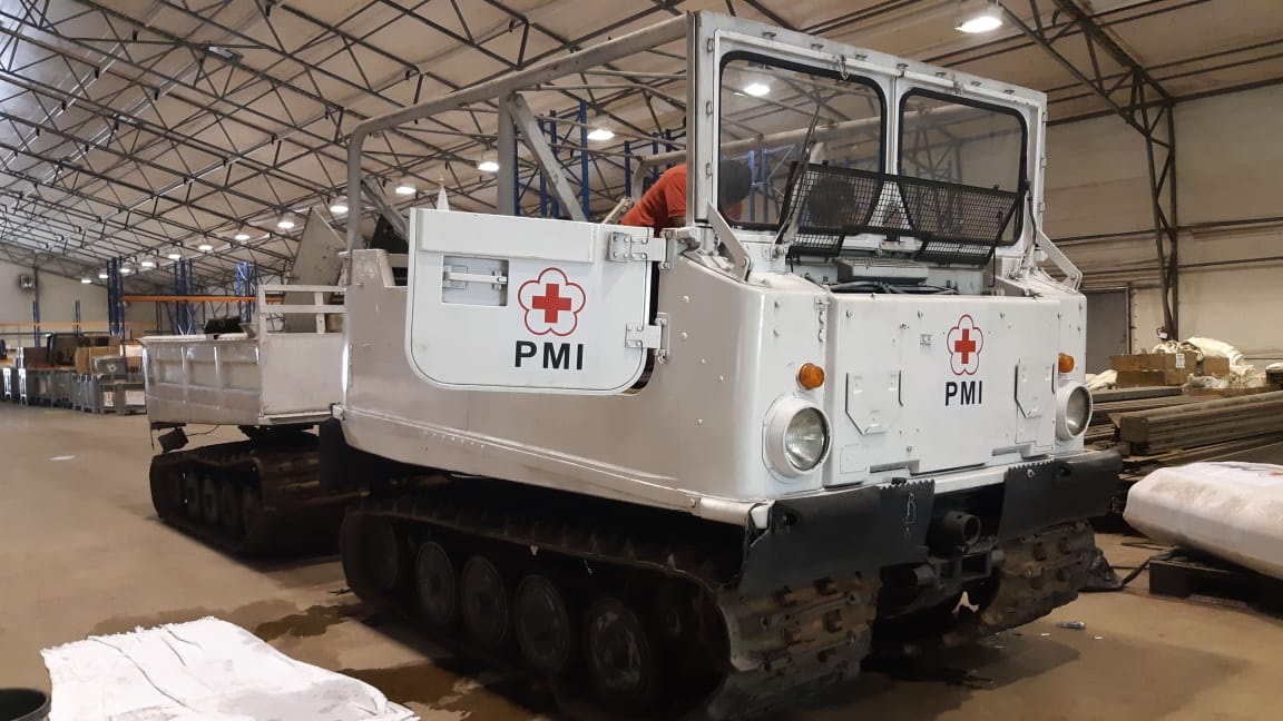 Bantu Korban Banjir di Lebak, PMI Kerahkan Amfibi Hagglunds