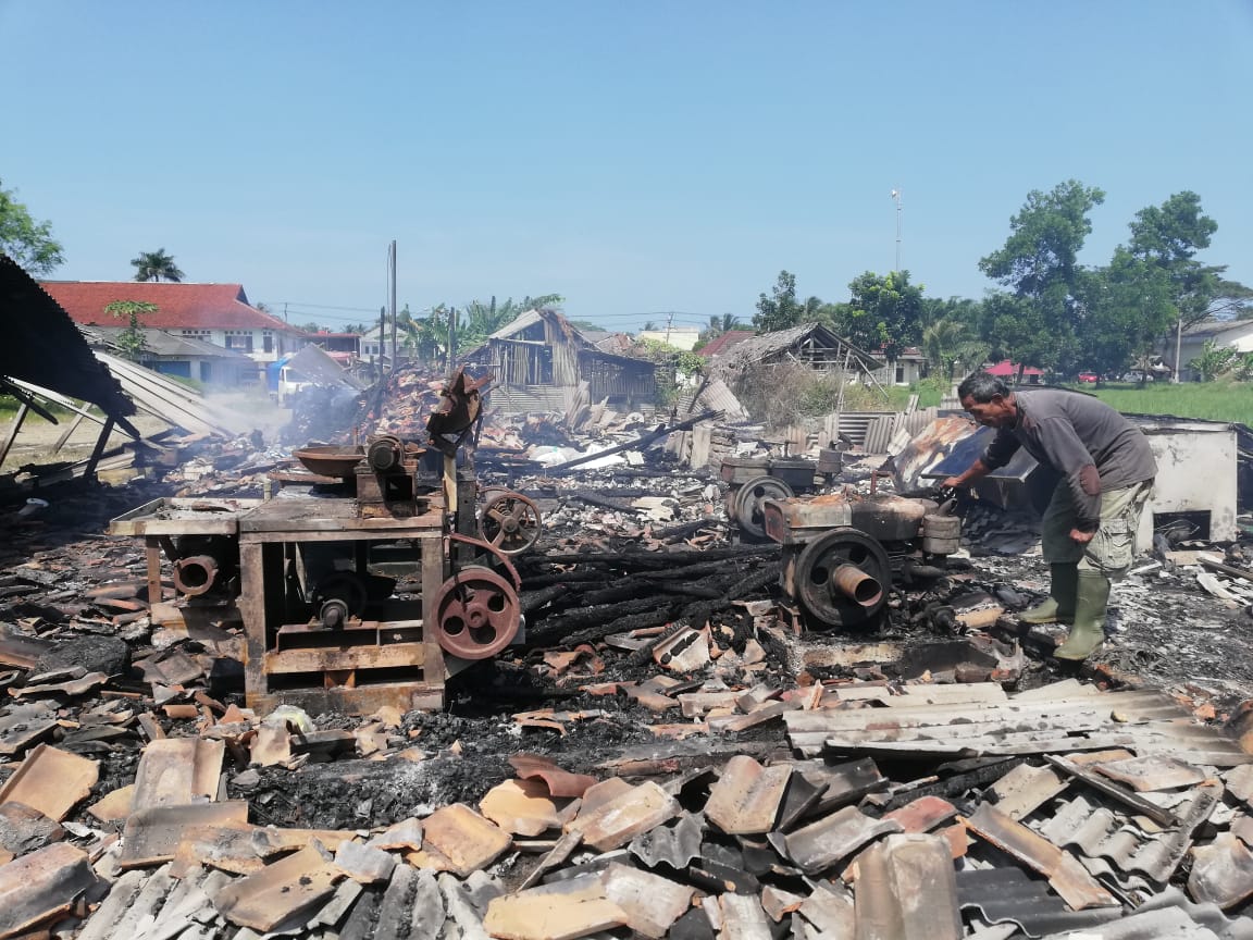Gudang Produksi Bakso Ludes Terbakar, Kerugian Ditaksir Capai Ratusan Juta