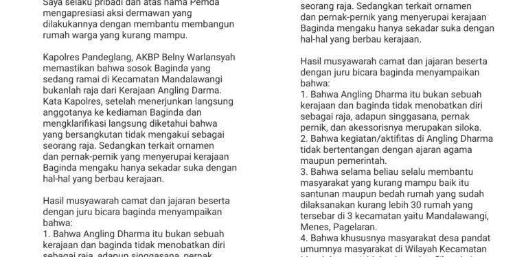 Sosok Baginda Sultan, Irna: Selaku Pribadi dan Pemda Apresiasi Aksi Dermawan Beliau