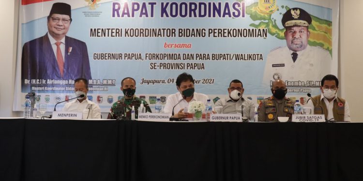 Pemerintah Koordinasikan Penanganan Covid-19 di Provinsi Papua, Targetkan Penurunan Kasus Sebelum Pelaksanaan