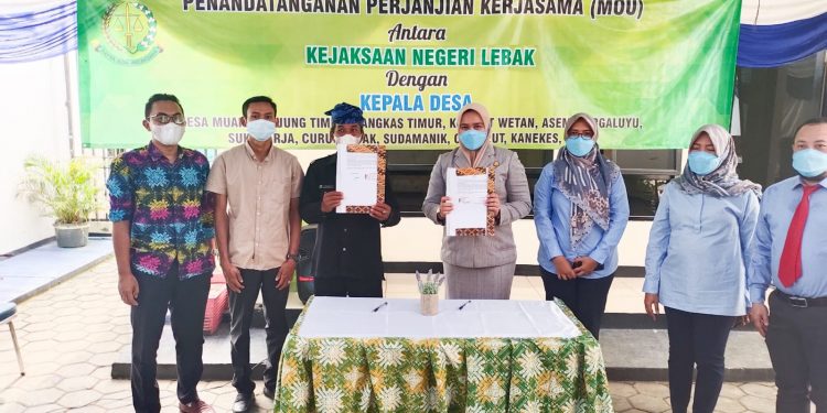 Kejari Lebak MoU Dengan Desa dan Kelurahan