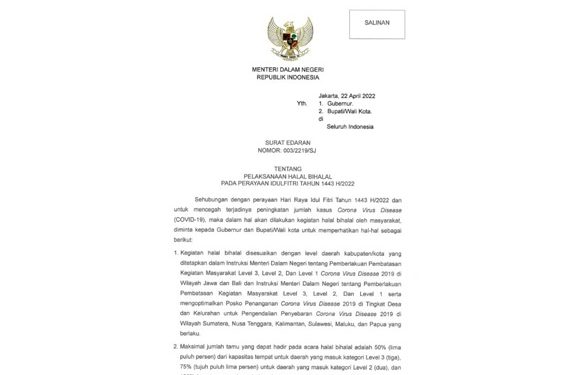 Ini Dia Aturan Baru Mendagri tentang Halal Bihalal bagi Kepala Daerah