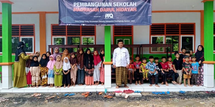 Pengusaha Penghafal Qur’an dan ACT Bangun Madrasah di Cikeusik Pandeglang