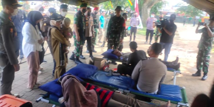 Pembukaan TMMD ke-114 di Lebak, Ada Gerai Vaksin hingga Donor Darah