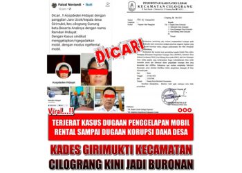 Diduga Terlibat Kasus Penggelapan Mobil Rental, Kepala Desa Girimukti Cilograng Jadi Buron!