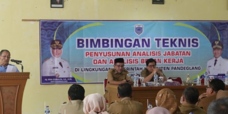 Antisipasi Banyak Jabatan Kosong, Pemkab Pandeglang Lakukan Analisis Jabatan dan Beban Kerja