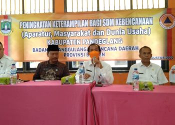 Tingkatkan Kapasitas Mitigasi SDM Desa, BPBD Banten Gelar Gladi Ruang
