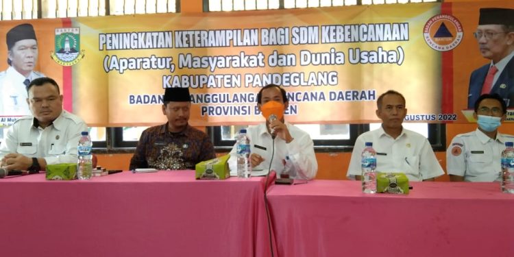 Tingkatkan Kapasitas Mitigasi SDM Desa, BPBD Banten Gelar Gladi Ruang