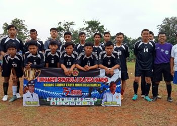 Gali Potensi Atlet, Desa Nameng Gelar Turnamen Sepak Bola Antar RT