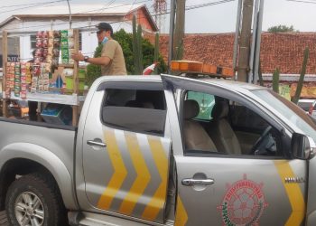 Melanggar Perda K3, Puluhan PKL di Pandeglang Ditertibkan