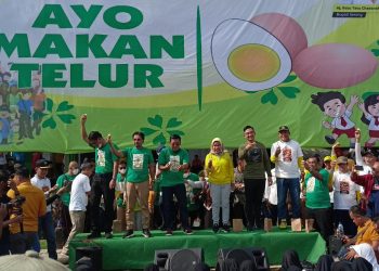 7.000 Telur Dibagikan di Roadshow LKBA Kecamatan Pabuaran