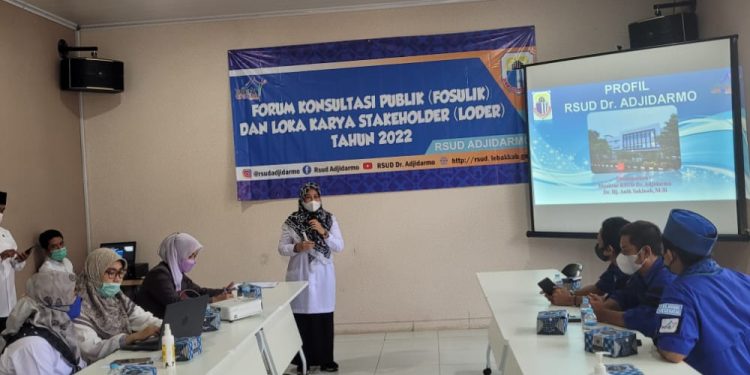 RSUD Adjidarmo Gelar FKP dan Lokakarya untuk Tingkatkan Kualitas Pelayanan