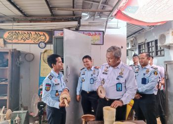 Kepala Kantor Wilayah Kementerian Hukum dan HAM Banten Tejo Harwanto melakukan sidak ke Lapas Rangkasbitung, Rabu (28/12).