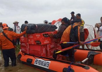 Banjir di Patia, Pandeglang Mulai Agak Surut