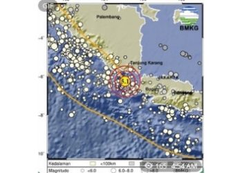 Gempa Bumi 5,1 Mengguncang Sumur  Pandeglang, Getarannya Terasa Kuat di Lampung