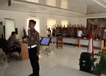 Jelang Nataru, Polres Lebak Lakukan Latihan Pra Ops Lilin Maung 2022