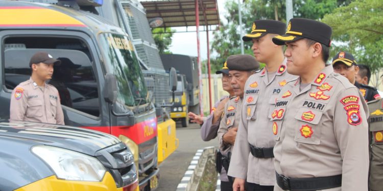 Operasi Pengamanan Nataru, Polres Serang Kerahkan 166 Personil dan Dirikan 4 Pos Pengamanan