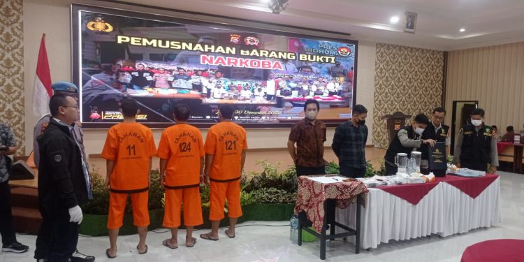Polda Banten Ungkap 707 Kasus Narkoba dengan Barang Bukti Sabu 83,4 Kilogram Pada Tahun 2022