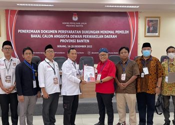 KPU Banten Sudah Terima 10 Berkas Bakal Calon Anggota DPD RI