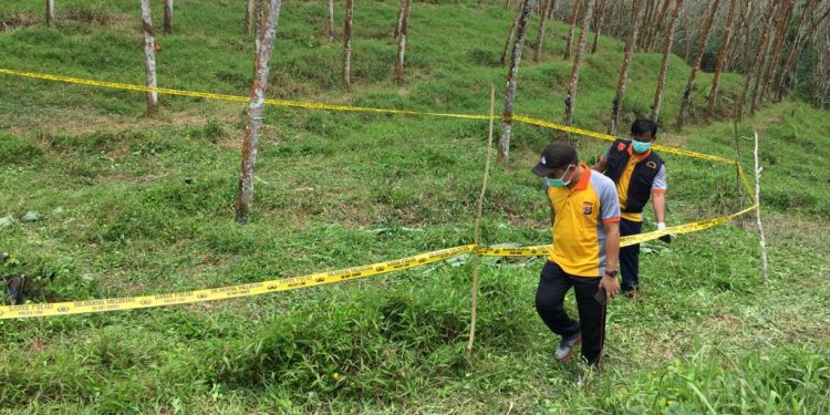 Polres Lebak Identifikasi Dua Sosok Mayat di Kebun Karet Cijaku
