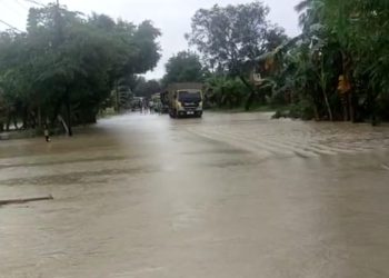 Sungai Cikaret Meluap, Jalan Panimbang Cigeulis Terputus