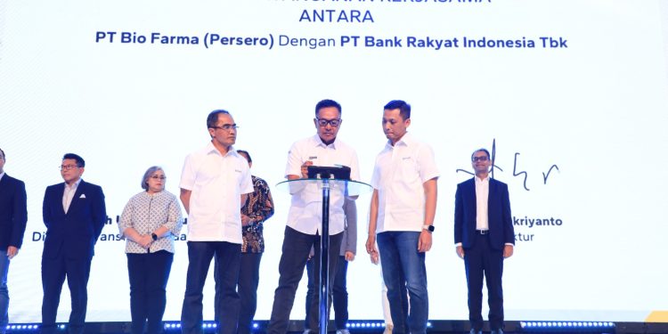 Permudah Layanan Keuangan, BRI Jalin Kolaborasi dengan Bio Farma Bangun Ekosistem Healthcare