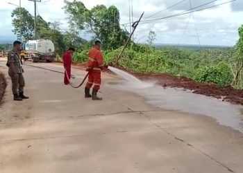 Jalan Curahem Lebak Selesai Direlokasi, Lalu Lintas Kembali Normal