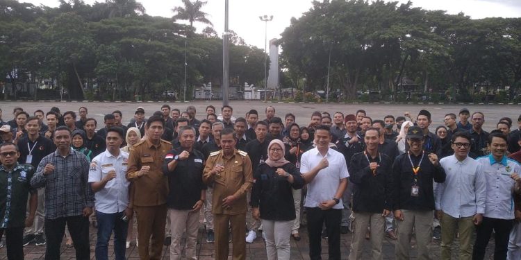 Bawaslu Kota Serang Gelar Apel Siaga Pengawasan Satu Tahun Menuju Pemilu 2024