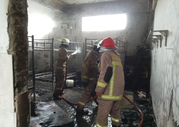 Gegara Korsleting Listrik, Satu Ruangan Asrama Ponpes Insan Pratama Ludes Terbakar