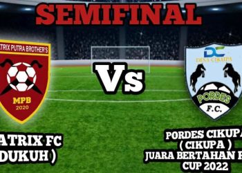 Semi Final Open Turnamen Rudal Cup Mempertemukan Pordes Cikupa vs Matrix Dukuh Fc
