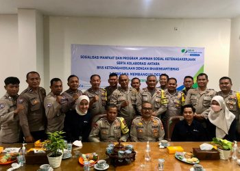 Puluhan Anggota Bhabinkamtibmas Polsek Jatiuwung Ikut Sosialisasi Jaminan Sosial
